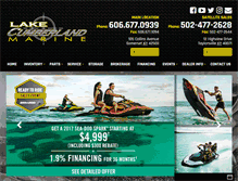 Tablet Screenshot of lakecumberlandmarine.com